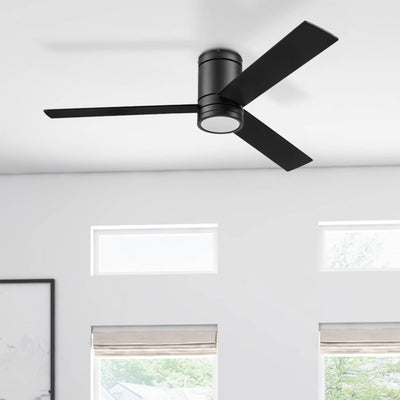Prominence Home Espy 52 Inch Indoor LED Ceiling Fan with Light, Matte Black - VMInnovations