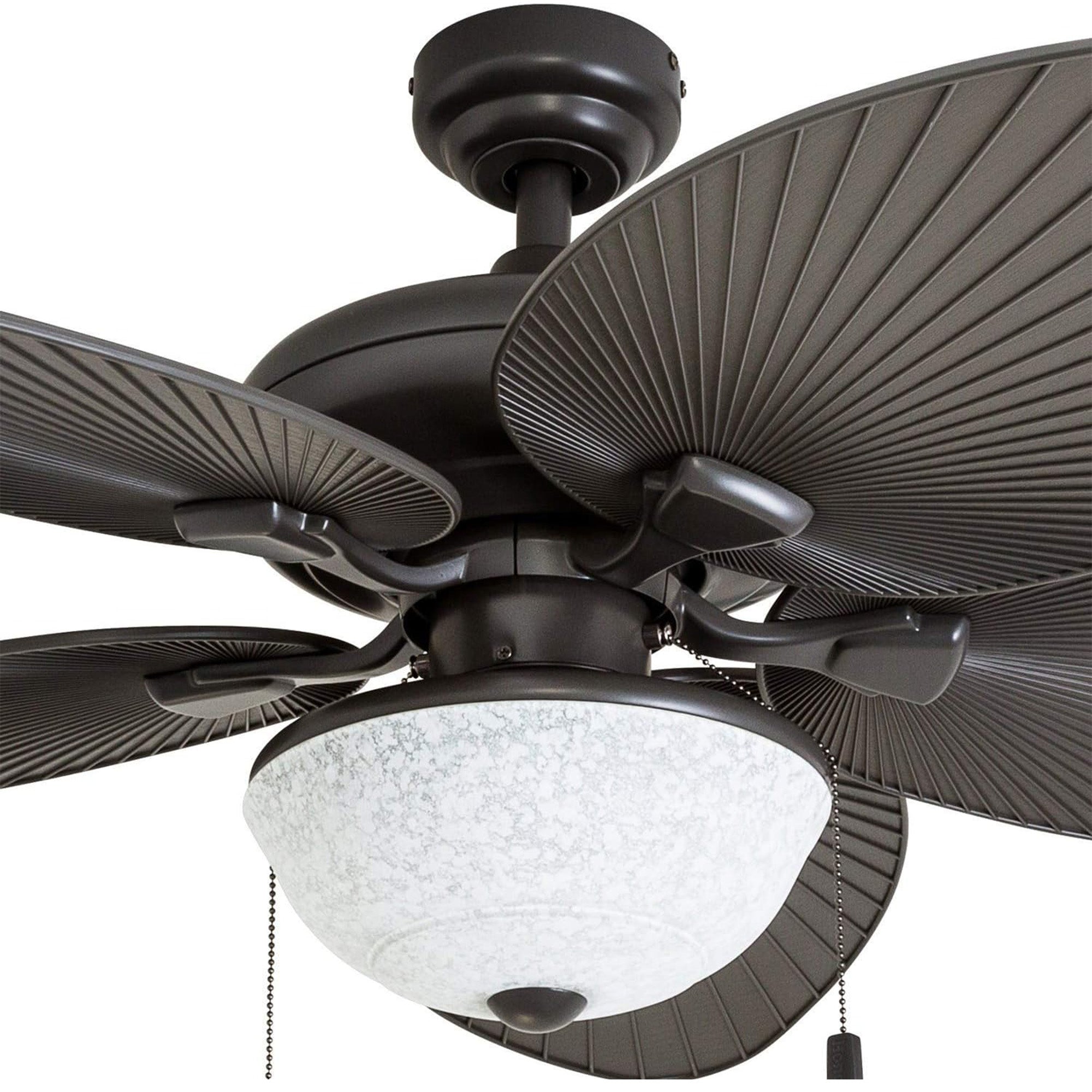 Honeywell Inland Breeze 52" Tropical Indoor Outdoor Ceiling Fan w/ Light, Bronze - VMInnovations