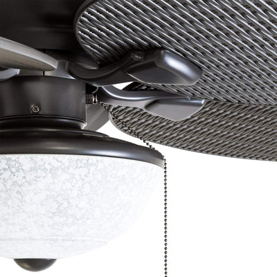 Honeywell Inland Breeze 52" Tropical Indoor Outdoor Ceiling Fan w/ Light, Bronze - VMInnovations