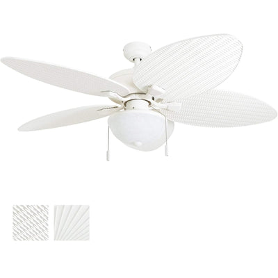 Honeywell Inland Breeze Tropical Indoor Outdoor Ceiling Fan w/ Light (Open Box) - VMInnovations