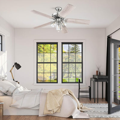 Prominence Home Saybrook 52 Inch Farmhouse Ceiling Fan with Light, (Open Box)