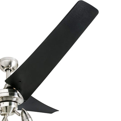 Honeywell Phelix 56 Inch Indoor LED Ceiling Fan with Light & Pull Chain, Nickel - VMInnovations