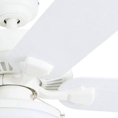 Honeywell Belmar 52 Inch Indoor Outdoor Ceiling Fan with Pull Chain, White - VMInnovations