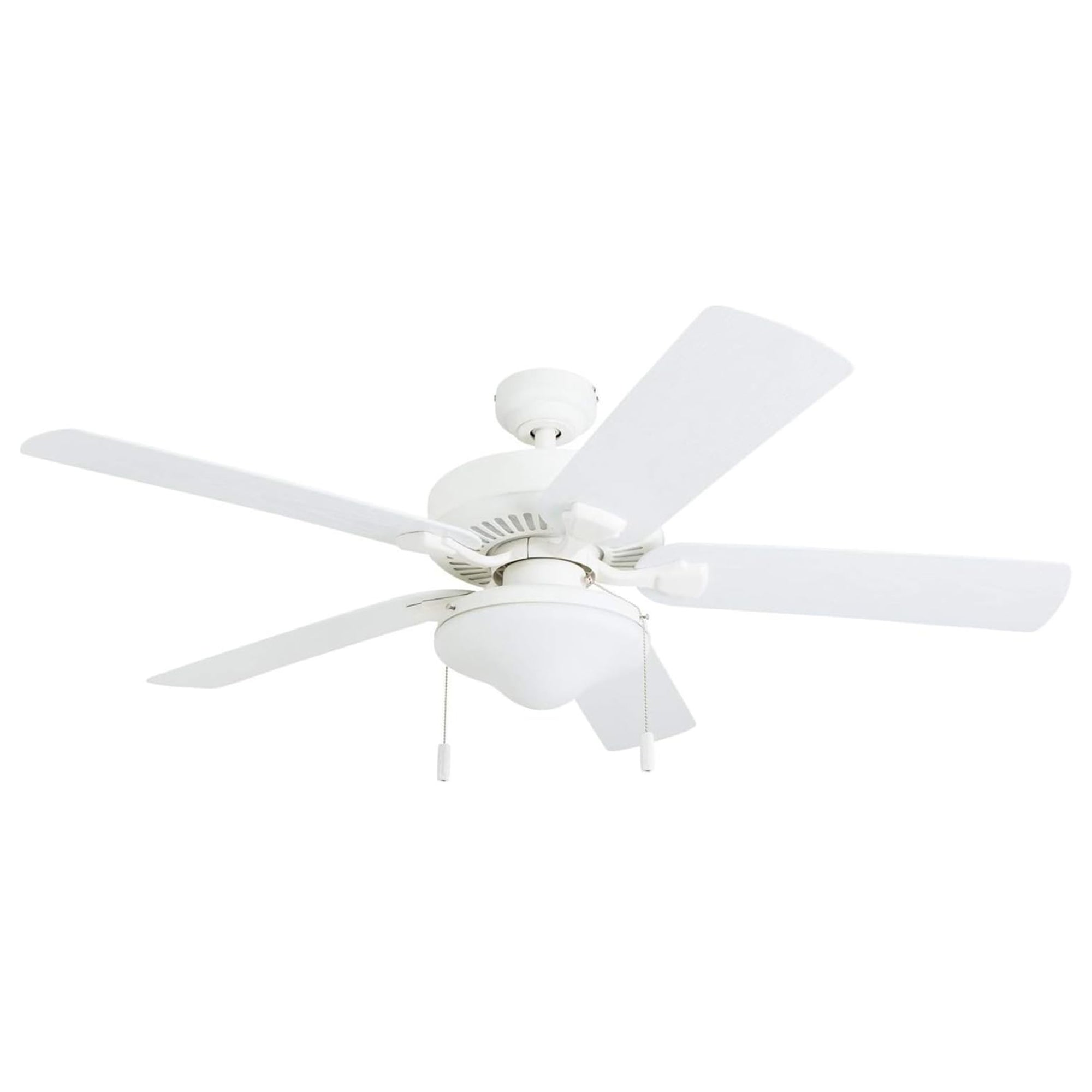 Honeywell Belmar 52 Inch Indoor Outdoor Ceiling Fan with Pull Chain, White - VMInnovations