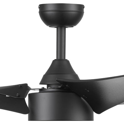 Prominence Home Teo 56 Inch Outdoor LED Ceiling Fan With Light, Matte Black - VMInnovations