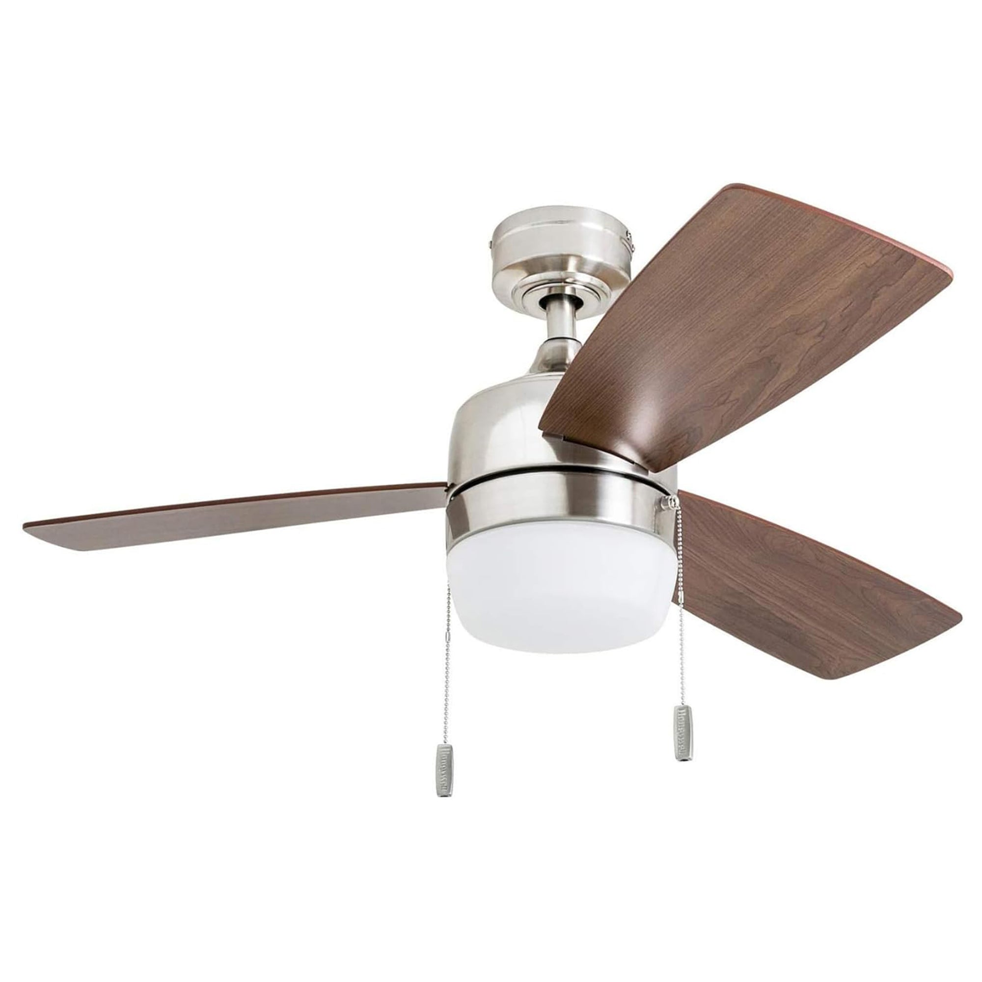 Honeywell Barcadero 44" Indoor LED Ceiling Fan with Pull Chain, Brushed Nickel - VMInnovations
