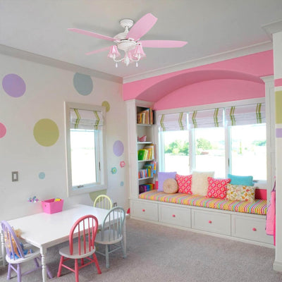 Prominence Home Elsa 48" Princess Style Indoor LED Ceiling Fan with Pull Chain - VMInnovations