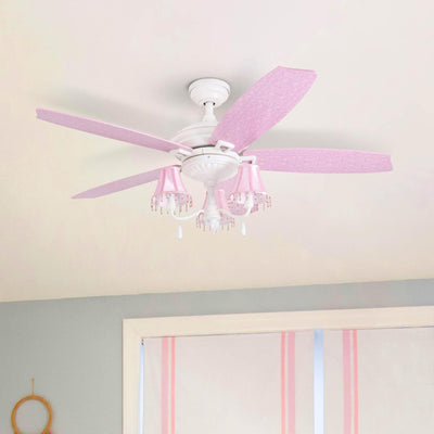 Prominence Home Elsa 48" Princess Style Indoor LED Ceiling Fan with Pull Chain - VMInnovations