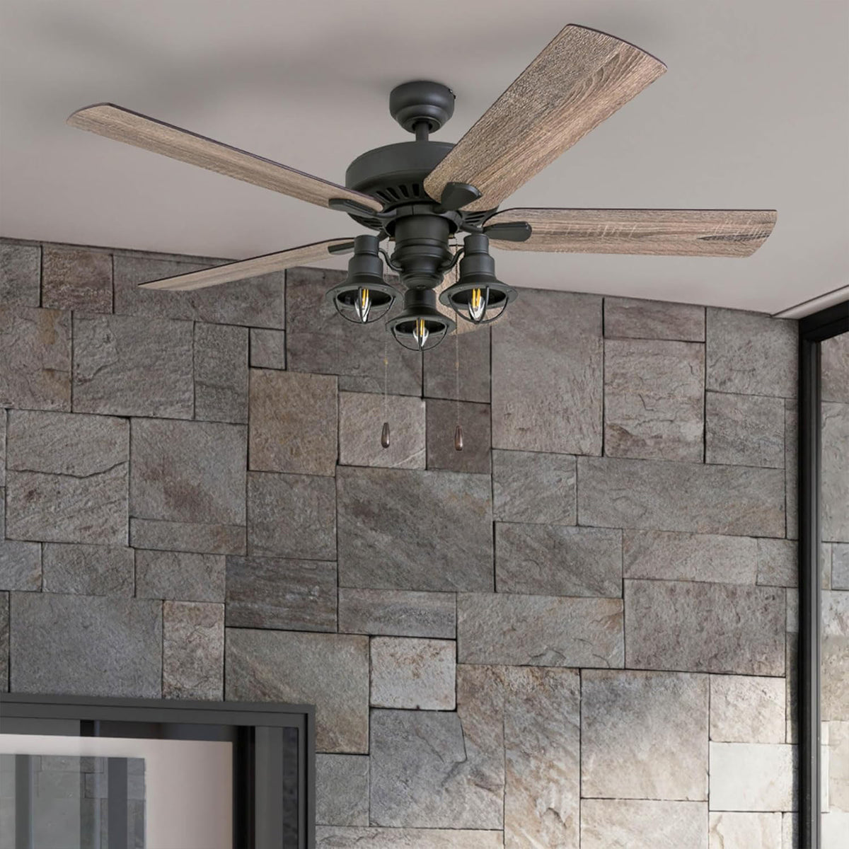 Prominence Home Ennora 52" Indoor Ceiling Fan with Light, Pull Chain, (Open Box)