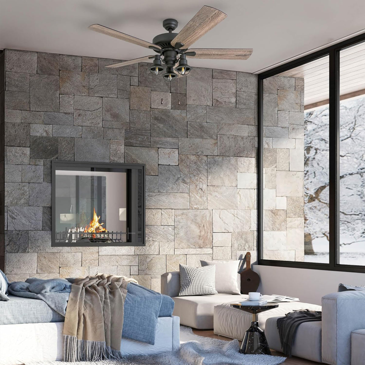 Prominence Home Ennora 52" Indoor Ceiling Fan with Light, Pull Chain, (Open Box)