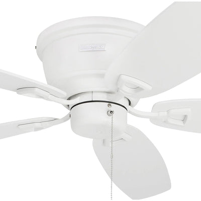 Honeywell Glen Alden 52" Indoor Ceiling Fan with Pull Chain, No Light, White
