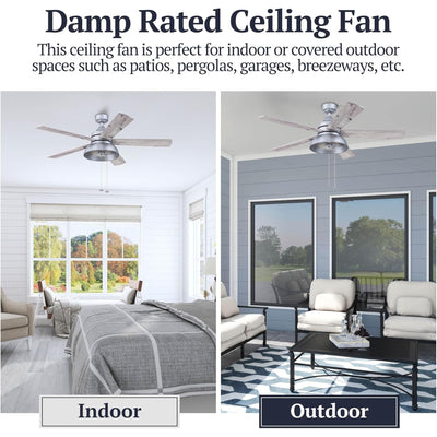 Prominence Home Brightondale 52 Inch Industrial Ceiling Fan w/ Light (Open Box)