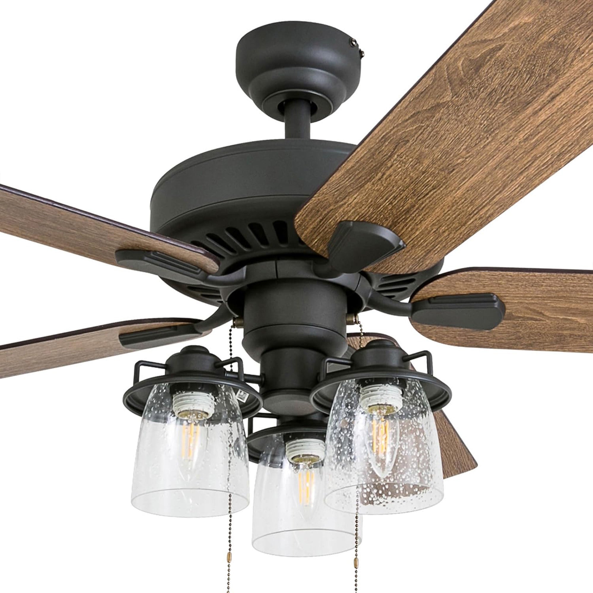 Prominence Home Briarcrest 52" Indoor Ceiling Fan with Light, Pull Chain, Bronze - VMInnovations