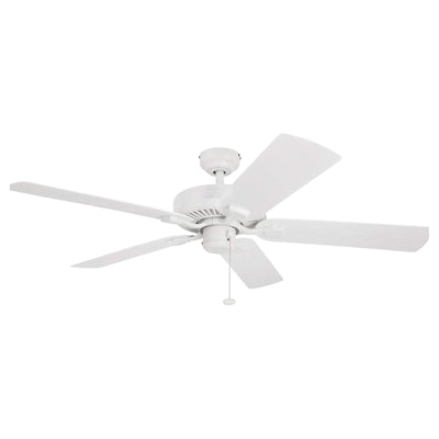Honeywell Belmar 52-Inch Outdoor Ceiling Fan, Pull Chain, Tri-Mount, White - VMInnovations
