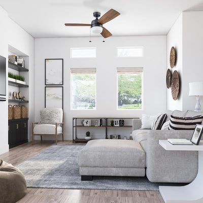 Honeywell Barcadero 44 Inch Indoor LED Ceiling Fan with Pull Chain, (Open Box) - VMInnovations