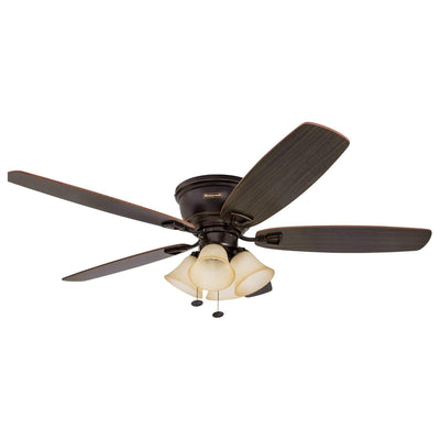 Honeywell Glen Alden 52" Indoor Ceiling Fan w/ Arm Light Kit, (Open Box)