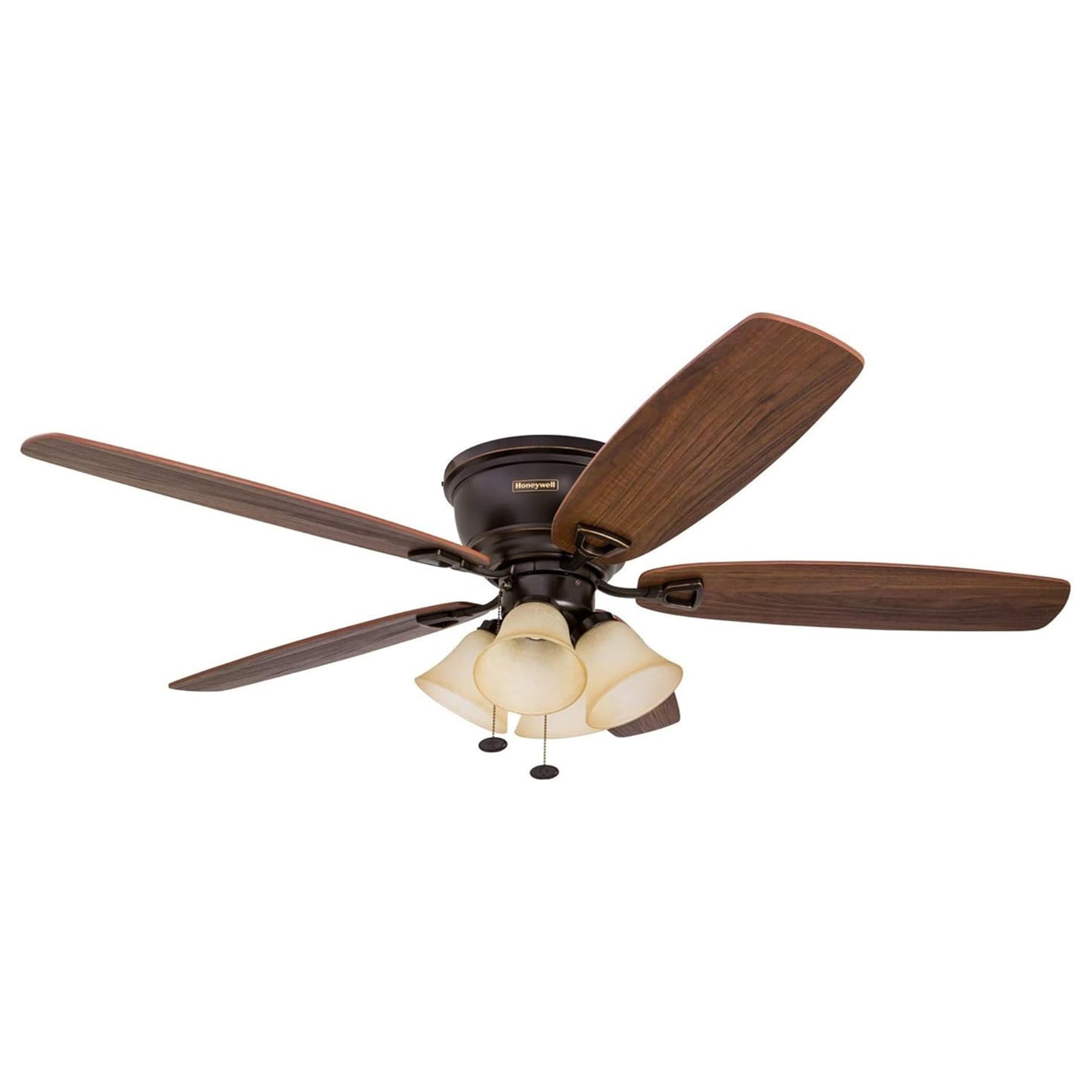 Honeywell Glen Alden 52" Indoor Ceiling Fan w/ Arm Light Kit, (Open Box)