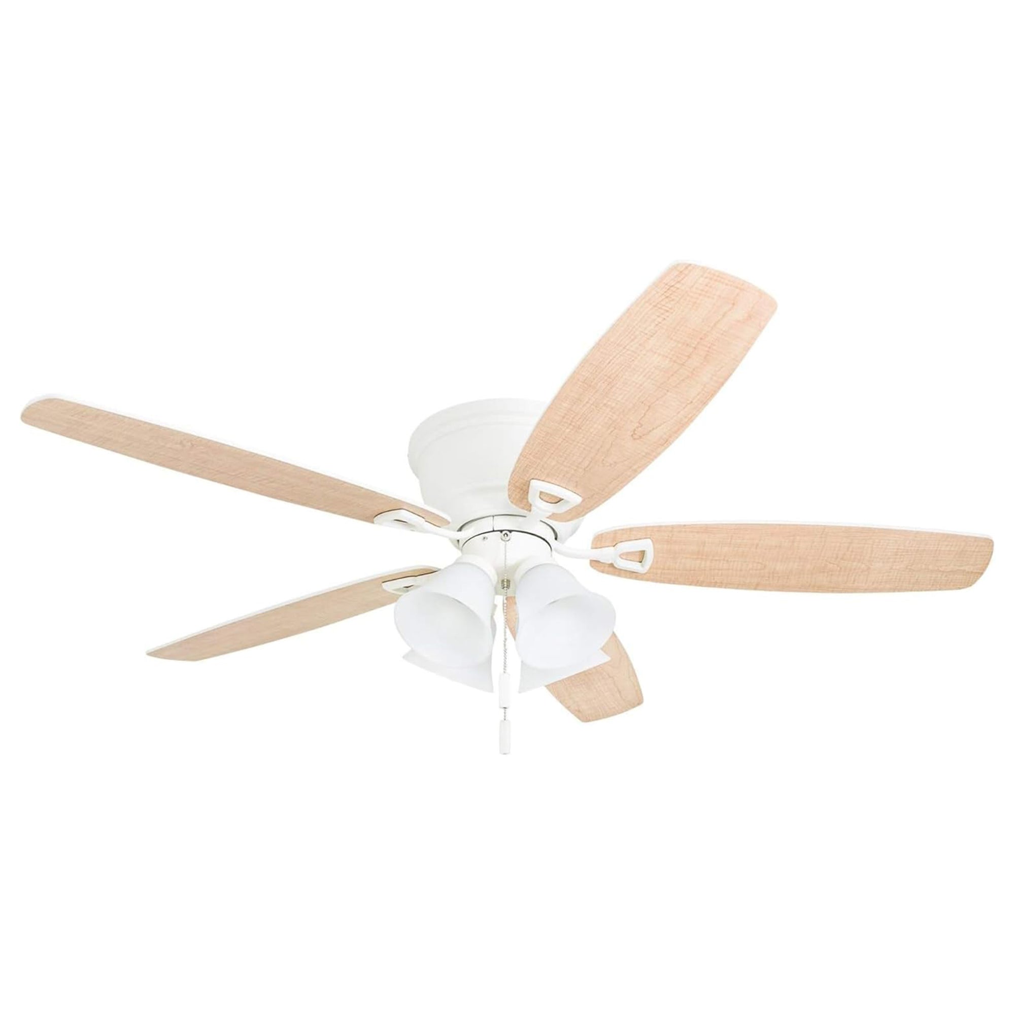 Honeywell Glen Alden 52 Inch Indoor Ceiling Fan with 4 Lights, Reversible, White - VMInnovations