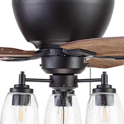 Prominence Home 52" Flush Mount LED Ceiling Fan w/Light, Bronze (For Parts)