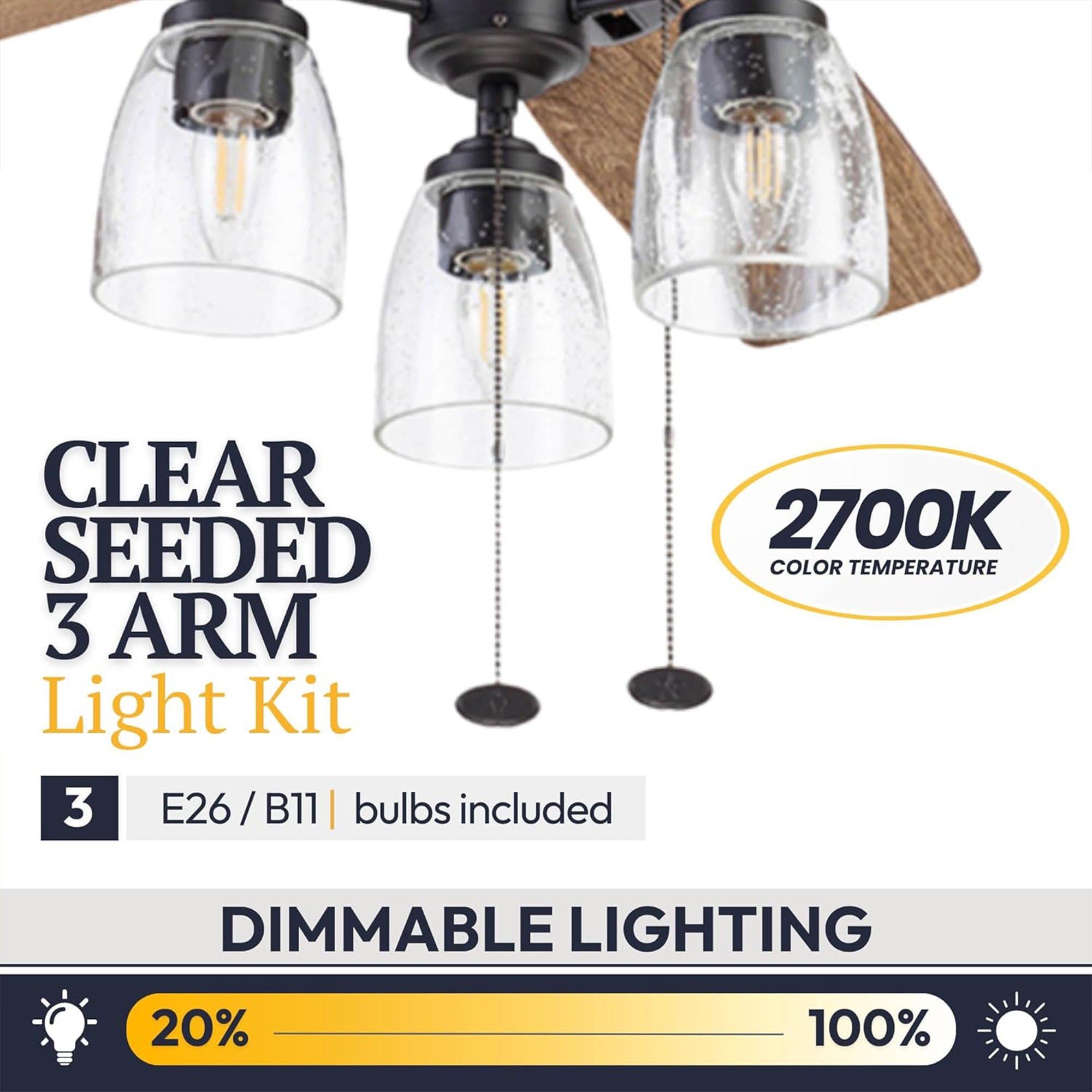 Prominence Home 52" Flush Mount LED Ceiling Fan w/Light, Bronze (For Parts)