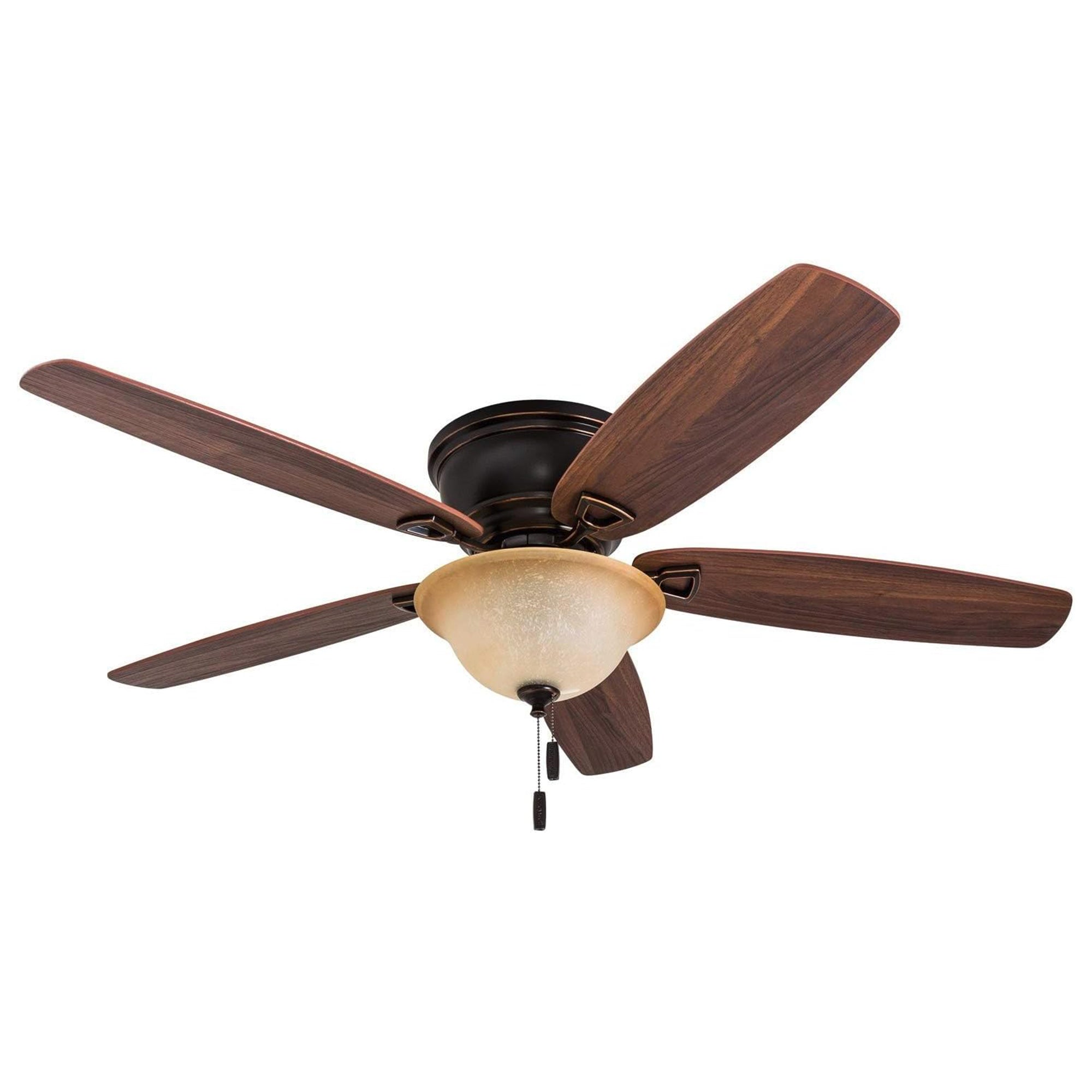 Honeywell Glen Alden 52" Indoor Ceiling Fan with Bowl Light, Pull Chain (Used)