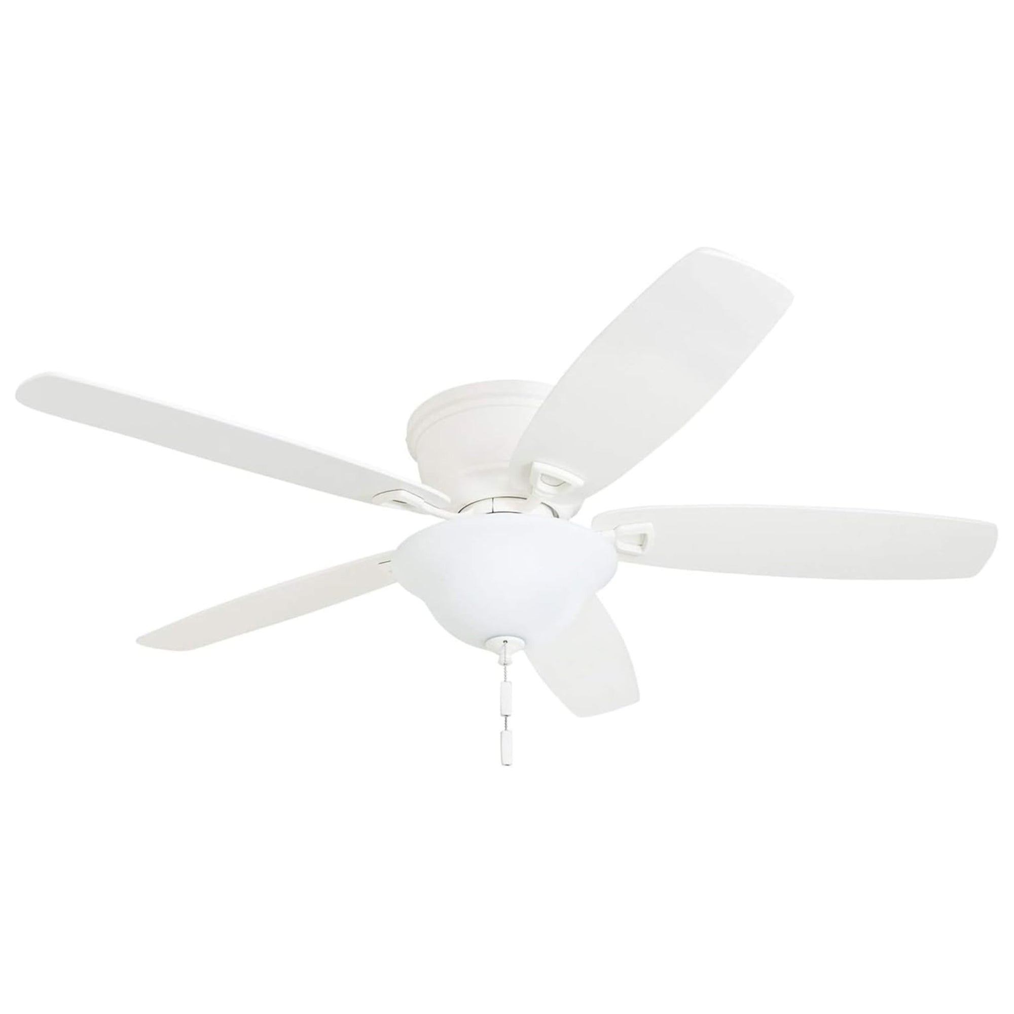 Honeywell Glen Alden 52" Indoor Ceiling Fan with Bowl Light, Pull Chain, White - VMInnovations