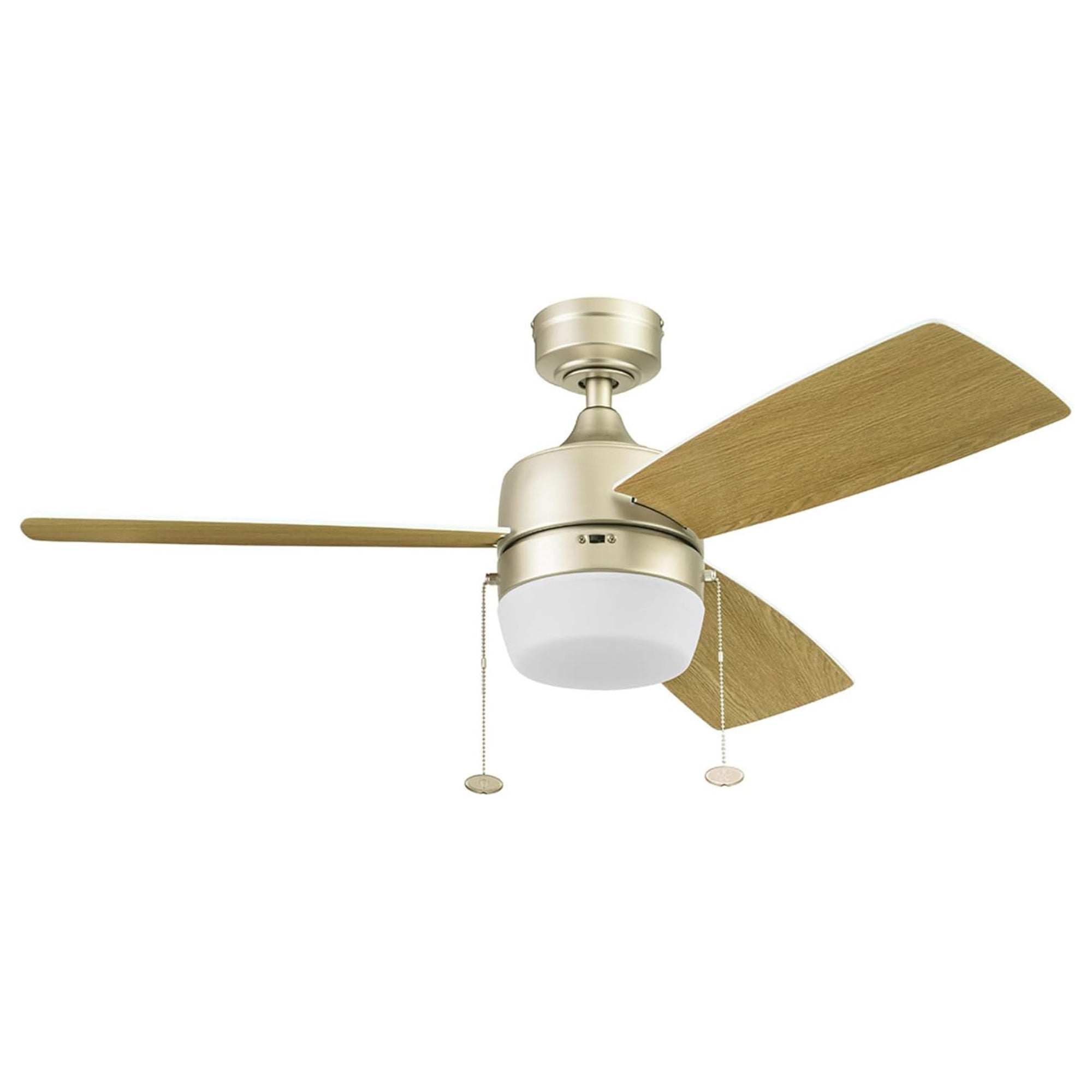 Honeywell Barcadero 44 Inch Indoor LED Ceiling Fan with Pull Chain, Soft Gold - VMInnovations