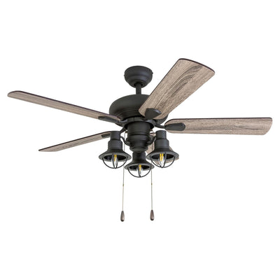 Prominence Home Piercy Farmhouse LED Ceiling Fan with Light and Remote, 42" (Open Box)