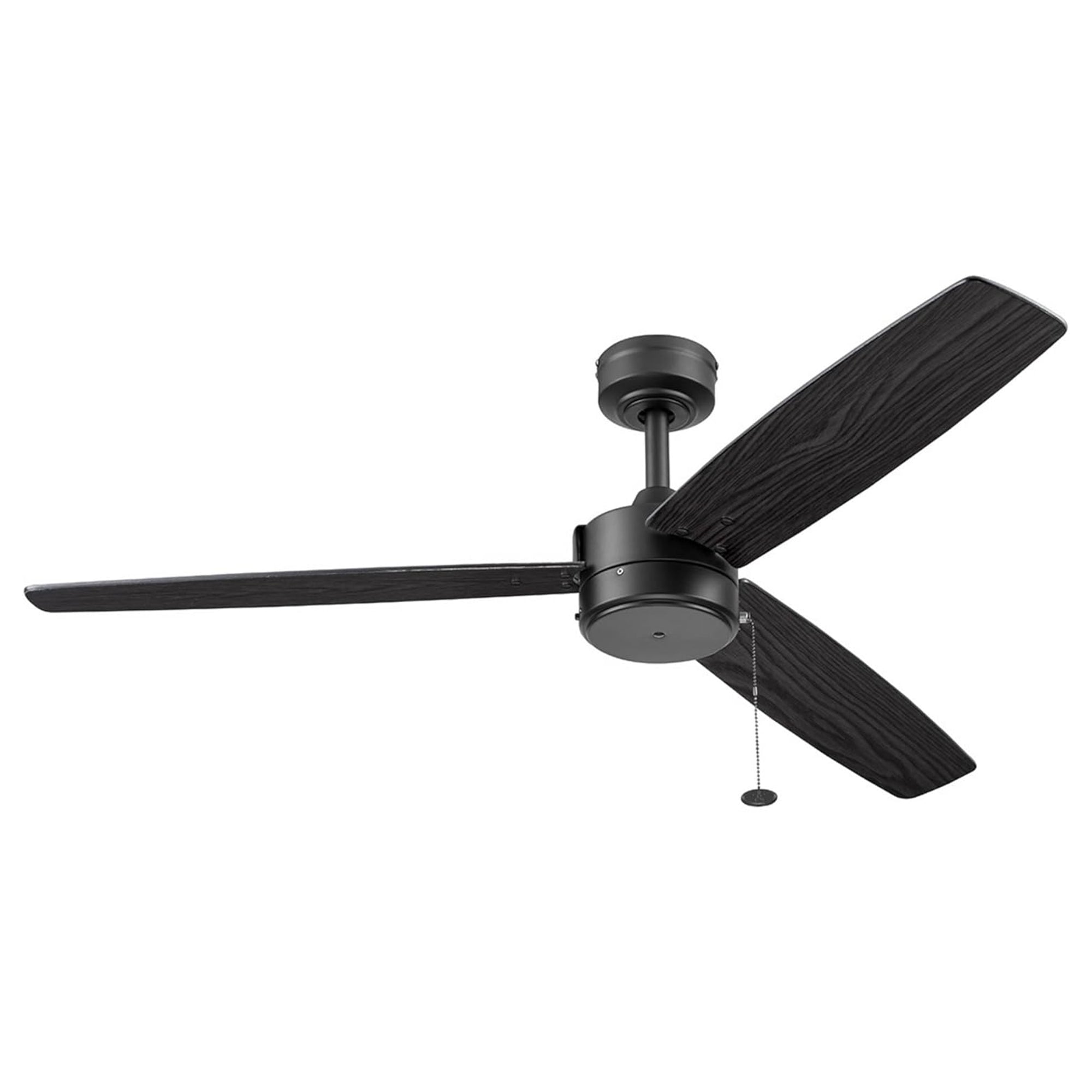 Prominence Home Journal 52" Ceiling Fan, No Light, Pull Chain Control, Black - VMInnovations