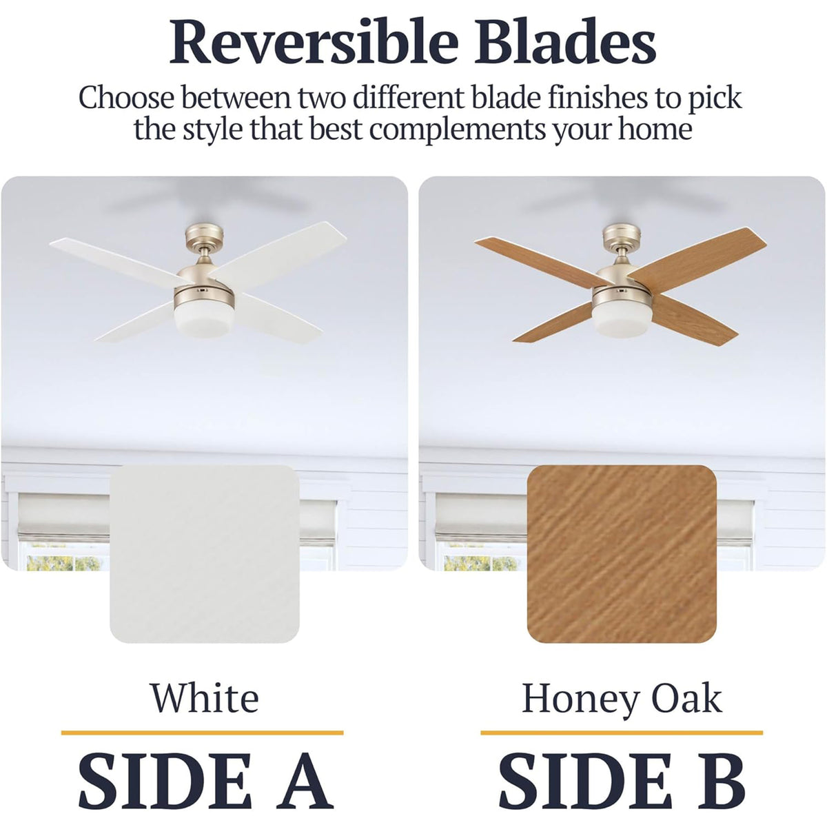 Prominence Home Atlas 44 Inch Indoor LED Ceiling Fan with Remote (Open Box) - VMInnovations