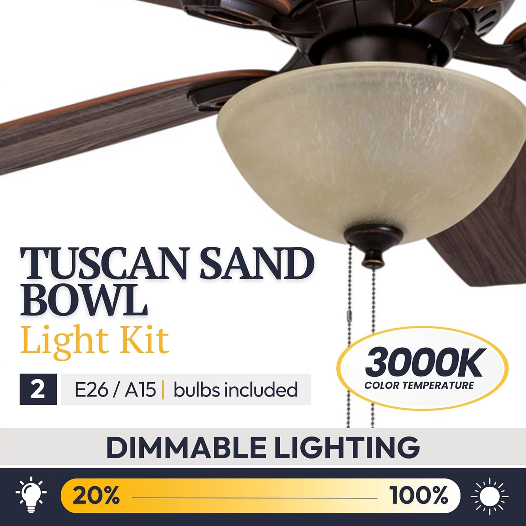 Prominence Home Spring Hollow LED Ceiling Fan w/ Light and Pull Chain(For Parts)
