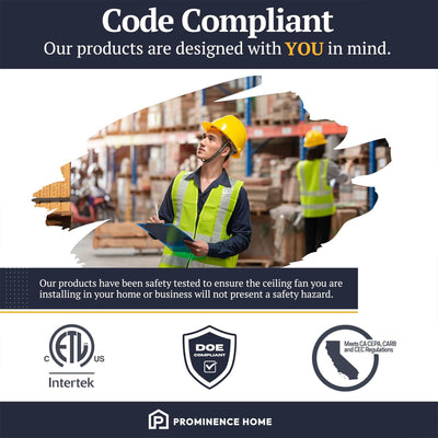 Prominence Home Spring Hollow LED Ceiling Fan w/ Light and Pull Chain(For Parts)