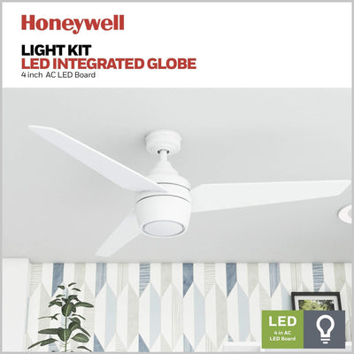 Honeywell Eamon 52" Ceiling Fan with LED Light and Remote Control, (Open Box)
