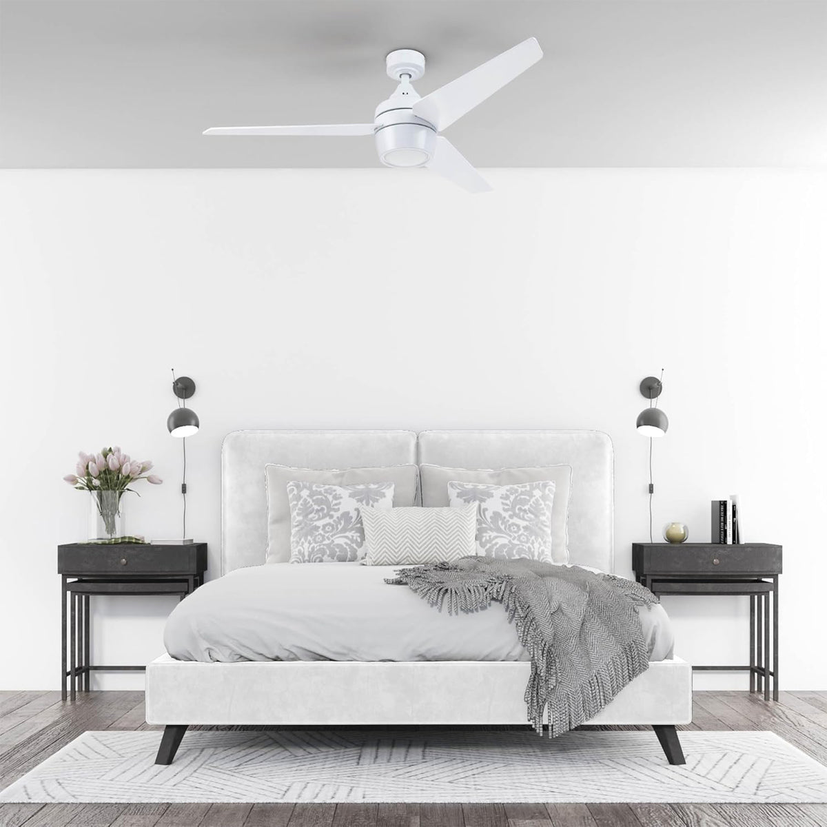 Honeywell Eamon 52" Ceiling Fan with LED Light and Remote Control, (Open Box)