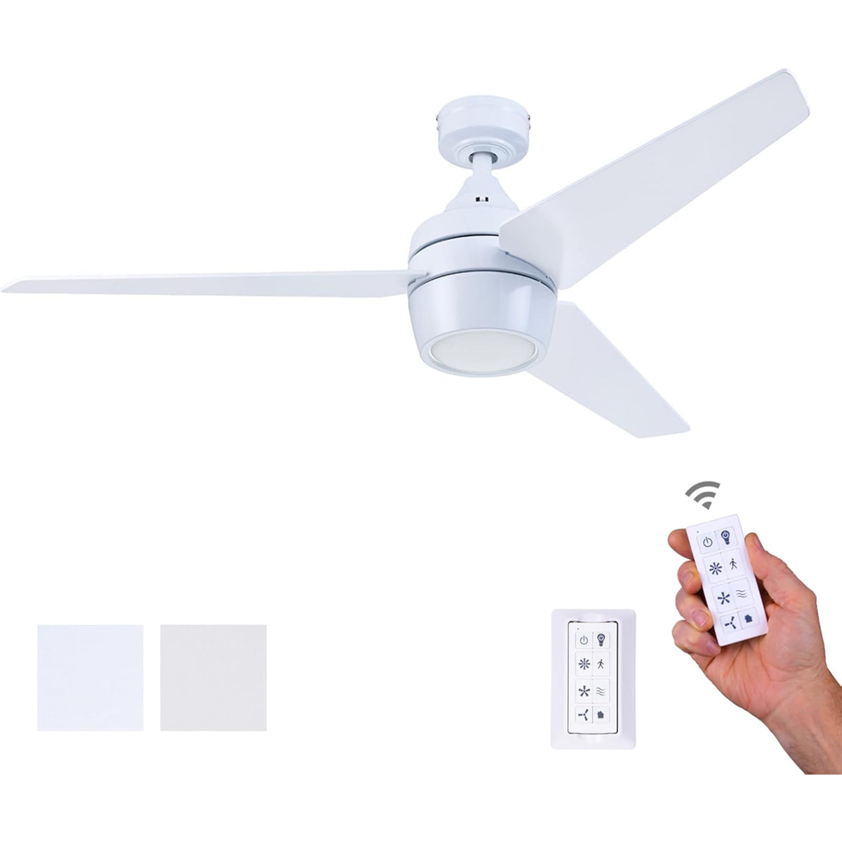 Honeywell Eamon 52" Ceiling Fan with LED Light and Remote Control, (Open Box)