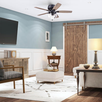 Prominence Home Magonia 52 Inch Ceiling Fan with Pull Chain, Flush Mount, (Used)