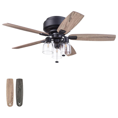 Prominence Home Magonia 52 Inch Ceiling Fan with Pull Chain, Flush Mount, (Used)