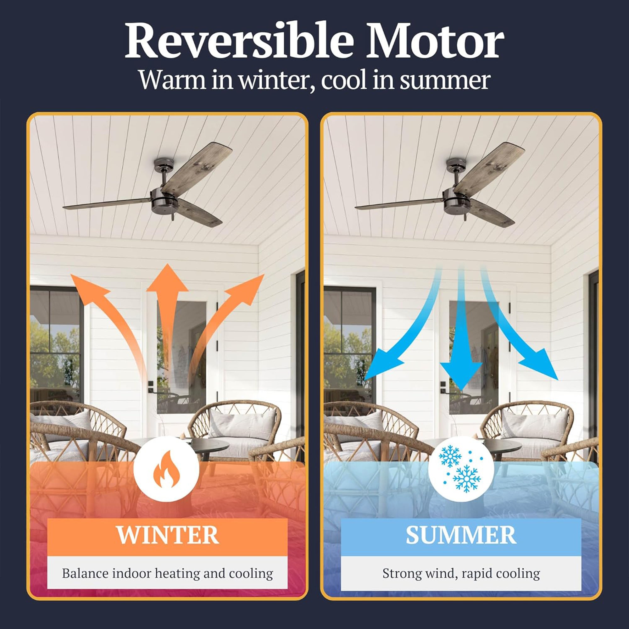 Prominence Home Journal 52 Inch Outdoor Ceiling Fan with Pull Chain (Open Box) - VMInnovations
