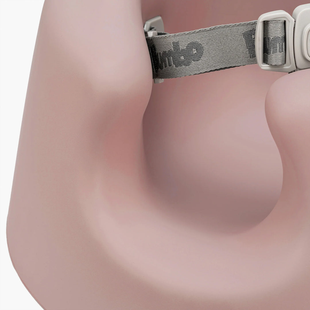 Bumbo Infant Floor Seat PLUS+ Sit Up Chair, Adjustable Harness, Sonoran Rose - VMInnovations