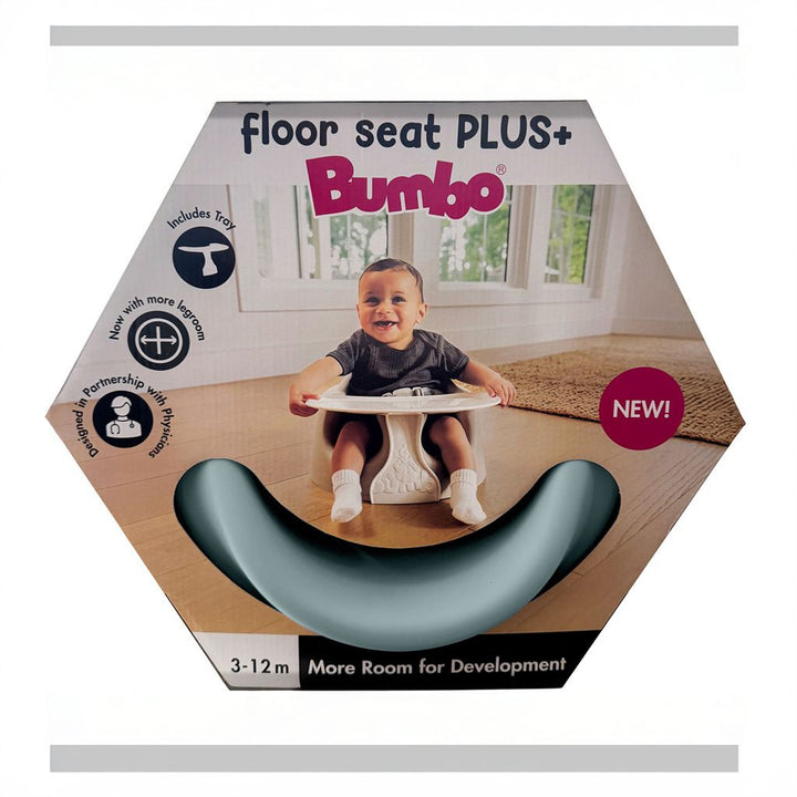 Bumbo Infant Floor Seat Plus+ Sit Up Chair, Adjustable Safety Harness, Mirage