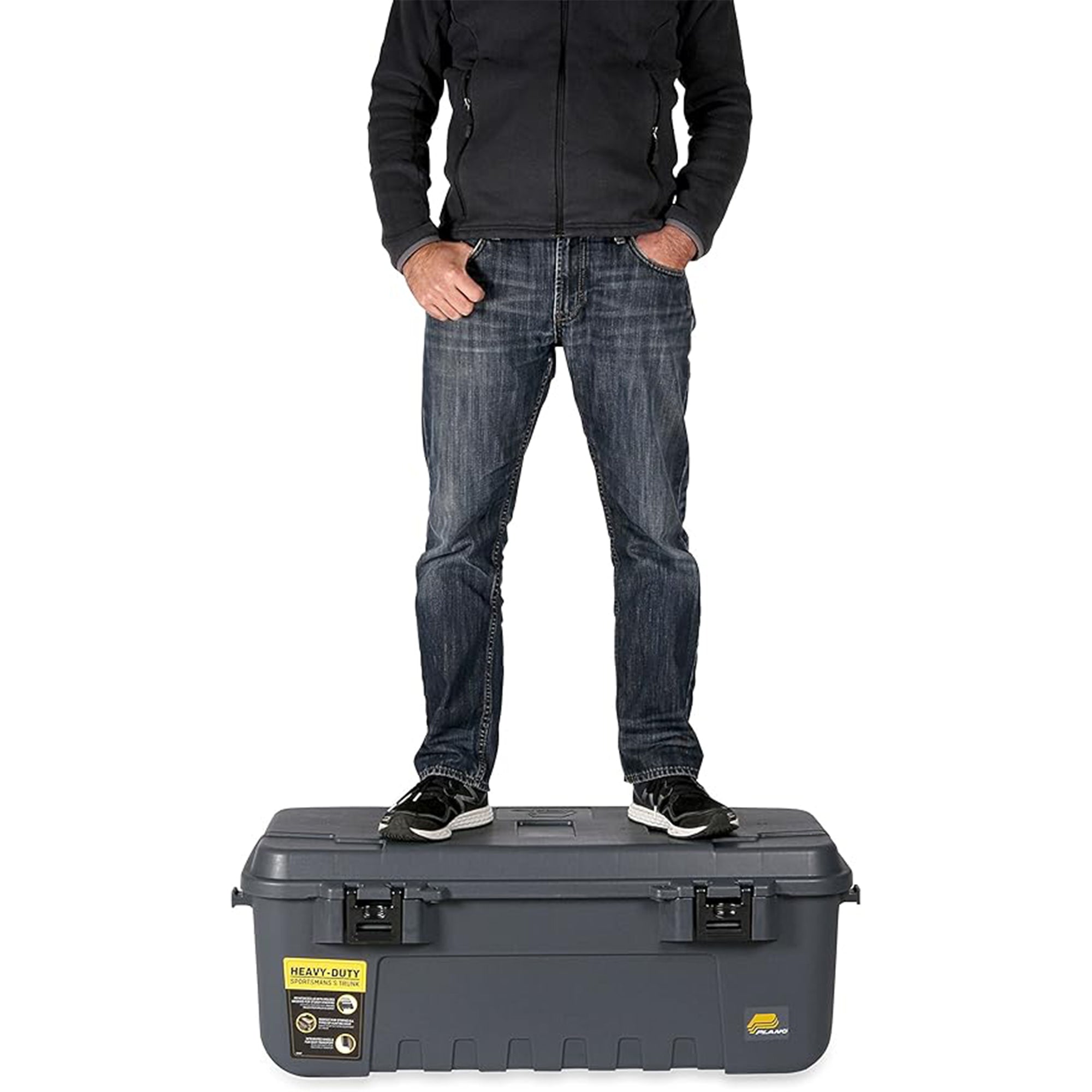 Plano 3 Pack Storage Trunk with Wheels, Lockable Sportsman Box (Open Box)