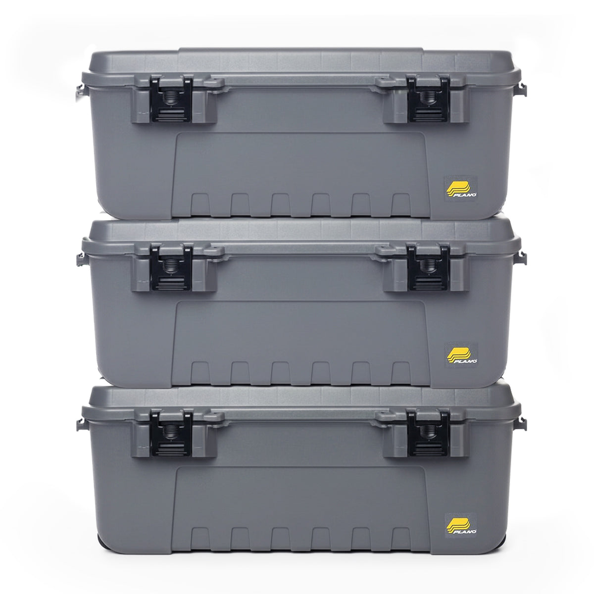Plano 3 Pk Storage Trunk with Wheels, Lockable Sportsman Box, 108Qt (For Parts)