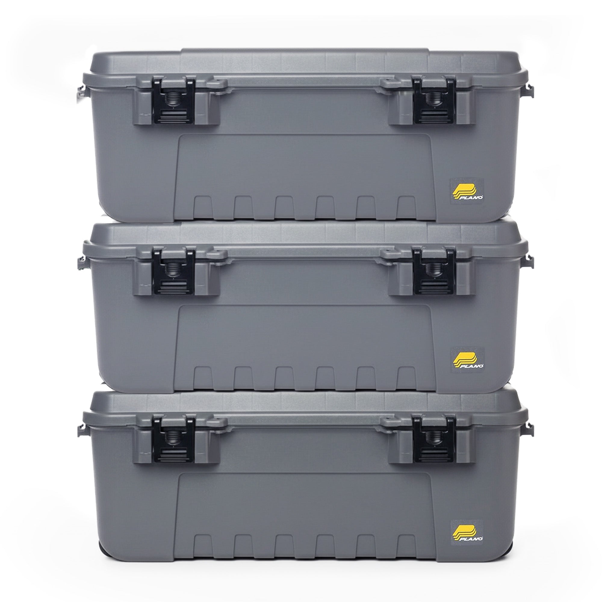 Plano 3 Pack Storage Trunk with Wheels, Lockable Sportsman Box (Open Box)