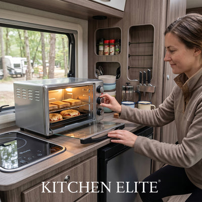 Kitchen Elite 4-Slice Countertop Toaster Oven Stainless Steel Tray (Open Box)