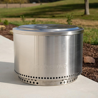 Solo Stove Yukon Fire Pit Lid, Round Stainless Steel Cover, Accessory Only