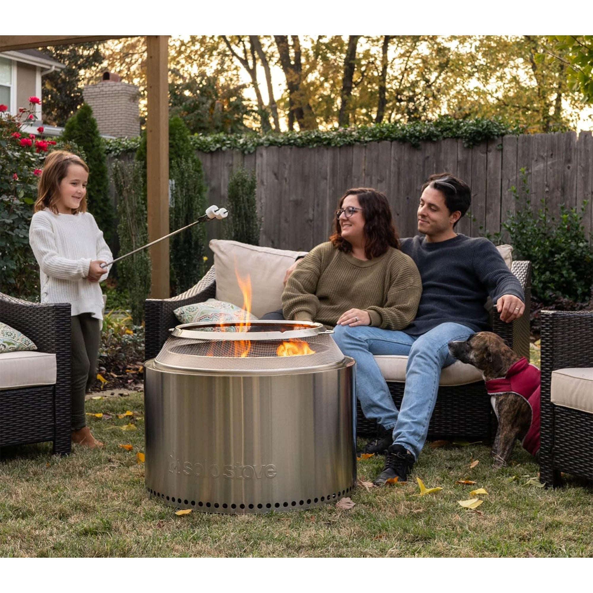 Solo Stove Yukon Shield, Stainless Steel Mesh Spark Screen with Removal Tools