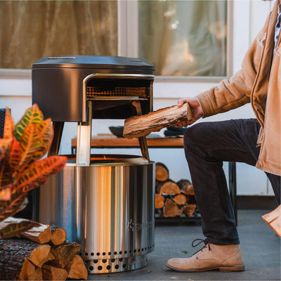 Solo Stove Yukon Pi Fire, Fire Pit Pizza Oven Accessory with Stone & Carry Bag