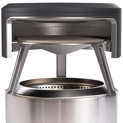 Solo Stove Yukon Pi Fire, Fire Pit Pizza Oven Accessory with Stone & Carry Bag