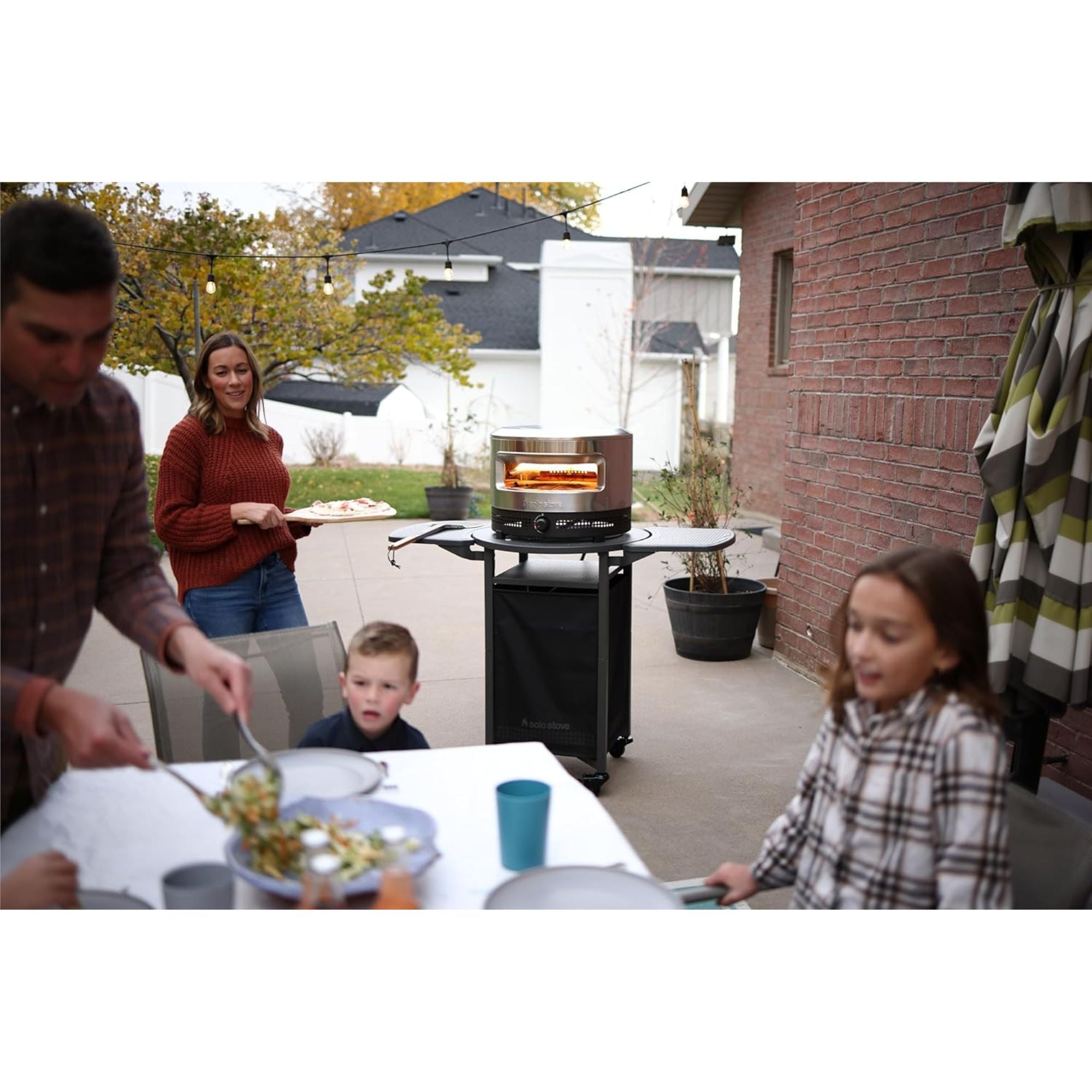 Solo Stove Pizza Oven Cart for Outdoor Pi Pizza Ovens, Portable Pizza Oven Table