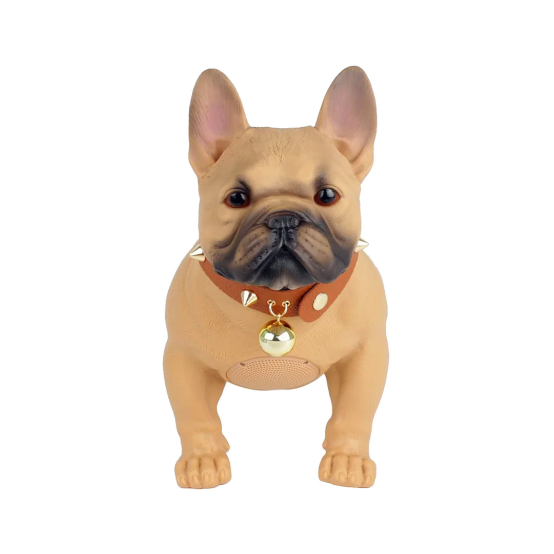 Max Power Bulldog Style Rechargeable Bluetooth Speaker with FM Radio, Brown